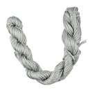 Nylon Braided Cord Thread String For Bracelet Necklace Making Accessory DIY Grey 30m
