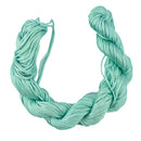 Nylon Braided Cord Thread String For Bracelet Necklace Making Accessory DIY Aquamarine 30m