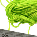 Nylon Braided Cord Thread String For Bracelet Necklace Making Accessory DIY Neon Green 30m
