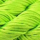 Nylon Braided Cord Thread String For Bracelet Necklace Making Accessory DIY Neon Green 30m