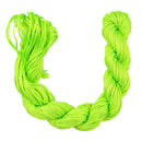 Nylon Braided Cord Thread String For Bracelet Necklace Making Accessory DIY Neon Green 30m