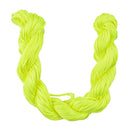 Nylon Braided Cord Thread String For Bracelet Necklace Making Accessory DIY 30m Neon Yellow