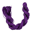 Nylon Braided Cord Thread String For Bracelet Necklace Making Accessory DIY 30m Amethyst Purple
