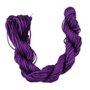 Nylon Braided Cord Thread String For Bracelet Necklace Making Accessory DIY 30m Amethyst Purple