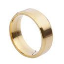 Men Women Elegant Comfortable Finger Ring Couple Wedding Band US Size 8 Gold
