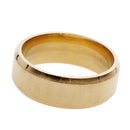 Men Women Elegant Comfortable Finger Ring Couple Wedding Band US Size 10 Gold 7.8mm