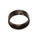Men Women Elegant Comfortable Finger Ring Couple Wedding Band US Size 9 Black 7.8mm