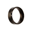 Men Women Elegant Comfortable Finger Ring Couple Wedding Band US Size 9 Black 7.8mm