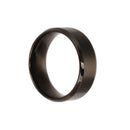 Men Women Elegant Comfortable Finger Ring Couple Wedding Band US Size 9 Black 7.8mm