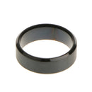 Men Women Elegant Comfortable Finger Ring Couple Wedding Band US Size 9 Black 7.8mm