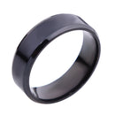 Men Women Elegant Comfortable Finger Ring Couple Wedding Band US Size 11 Black 7.8mm