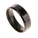 Men Women Elegant Comfortable Finger Ring Couple Wedding Band US Size 11 Black 7.8mm