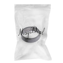 Men Women Elegant Comfortable Finger Ring Couple Wedding Band US Size 11 Black 7.8mm
