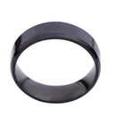 Men Women Elegant Comfortable Finger Ring Couple Wedding Band US Size 12 Black 7.8mm