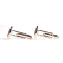 Men Fashionable Business Suit Wedding Party Suit Clothing Shirt Charms Decor Cufflinks Wedding Groom Gift Pack of 2PCS Silver+Red