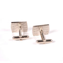 Men Fashionable Business Suit Wedding Party Suit Clothing Shirt Charms Decor Cufflinks Wedding Groom Gift Pack of 2PCS Silver Black