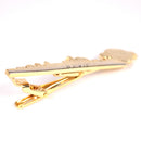 Metal Copper Mens Luxury Fashion Ship Cruise Simple Necktie Clips Bar Gold
