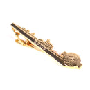 Metal Copper Mens Luxury Fashion Ship Cruise Simple Necktie Clips Bar Gold