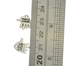 50pcs Silver Tibetan Hand Made Charm Pendant Finding Bead Jewellery Making