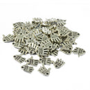 50pcs Silver Tibetan Hand Made Charm Pendant Finding Bead Jewellery Making