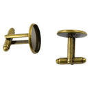 10pcs Round Cuff Link Bronze Blanks DIY Findings 16mm Pads