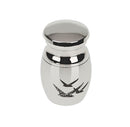 Mini Keepsake Urn Small Cremation Urn for Ashes Funeral Urn Pigeon Painted