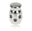 Paw Pattern Stainless Steel Cremation Urn Ash Memorial Container Pendant