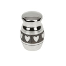 Heart Pattern Stainless Steel Cremation Urn Ash Memorial Container Pendant