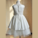 Cute Beautiful Flower Princess Pageant Knee Length Sleeveless Dress For Birthday Party Prom Wedding Supplies 6-7 Y
