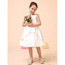 Cute Beautiful Flower Princess Pageant Knee Length Sleeveless Dress For Birthday Party Prom Wedding Supplies 6-7 Y