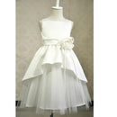 Cute Beautiful Flower Princess Pageant Knee Length Sleeveless Dress For Birthday Party Prom Wedding Supplies 8-9 Y