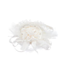 Girls' Ivory Rosette Flower Feather Headband Wedding Party Hair Band