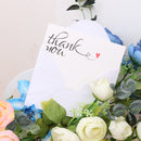 50Pcs Thank You Cards with Envelopes Red Hearts Wedding Guests Table Decor