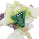 Artificial Corsage Flower Brooch Pin for Bridal Groom Wedding Accessories