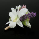 Artificial Corsage Flower Brooch Pin for Bridal Groom Wedding Accessories