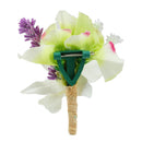 Artificial Corsage Flower Brooch Pin for Bridal Groom Wedding Accessories