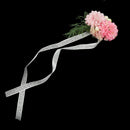 Beautiful Wedding Bride Bridesmaids Hand Wrist Carnation Flower Ribbon Pink