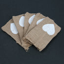 Lot 10 Natural Jute Hessian Pouch Vintage Rustic Wedding Favor Burlap Bags