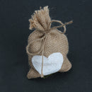 Lot 10 Natural Jute Hessian Pouch Vintage Rustic Wedding Favor Burlap Bags