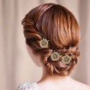 6pcs/Lot Handmade Burlap Rose Flower Wedding Party Craft Making DIY Decor
