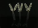 Fashion Petal Faux Pearl Hair Pin for Wedding Prom Bridal Party Silver