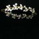 Stylistic Bridal Head Piece Band Handmade Faux Pearl Hair Accessories