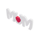 White Wooden MUM Letters Wood Love Heart Wedding Party Home Decoration
