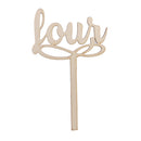 Set of 10 Wooden Table Numbers on Short Sticks for Wedding Birthday Party