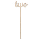 Set of 10 Wooden Table Numbers on Tall Sticks for Wedding Birthday Party
