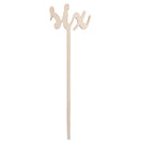 Set of 10 Wooden Table Numbers on Tall Sticks for Wedding Birthday Party