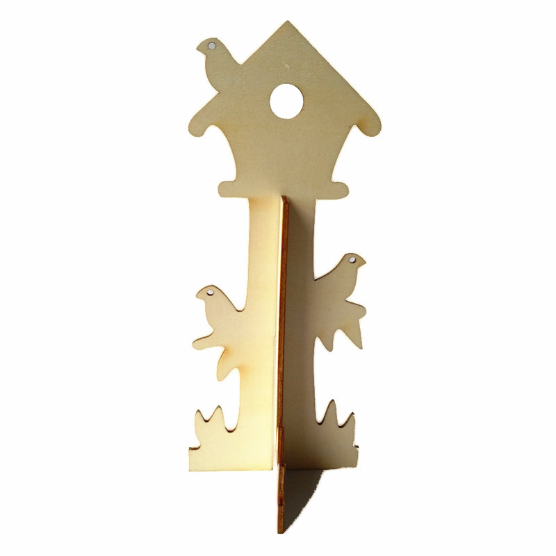 1 Set Bird House Wooden Shape Scrapbooking Embellishment Art Making Craft