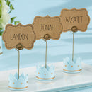 Feeding Crown Shape Wedding Table Place Card Clip Holder Wedding Blue