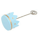 Feeding Crown Shape Wedding Table Place Card Clip Holder Wedding Blue
