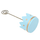 Feeding Crown Shape Wedding Table Place Card Clip Holder Wedding Blue